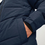 Jack & Jones Herren Jacke  Brady Winterjacke  Pufferjacke mit Kapuze blau