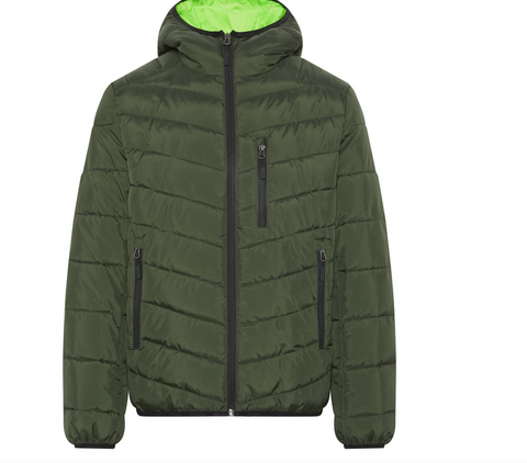 Chiemsee Steppjacke Lightweight Herren Jacket Padded Kapuzenjacke  grün
