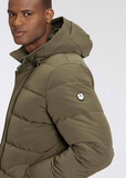 Alpenblitz Herren Winterjacke  Parka Steppjacke Svendborg Jacke mit Kapuze dunkelgrün