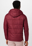 Jack & Jones Herren Globus Puffer Jacket Jacke Zip Kapuze rot