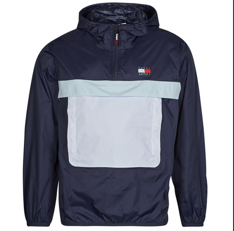 Tommy Jeans Windbreaker Frühlingsjacke Windjacke Herren Jacke  blau