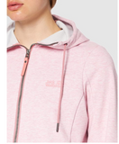 Jack Wolfskin Damen Riverland Hooded Jacket  Fleecejacke Hoodie Kapuzenjacke rosa