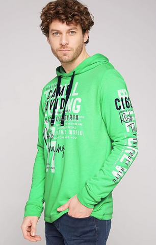 camp david herren pullover Camp David Herren Hoodie Kapuzen Sweatshirt Pullover grün – Sportsgeiz