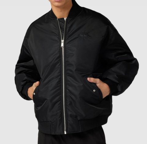 Tommy Jeans Bomberjacke Blouson Übergangsjacke Herren Oversize Jacke schwarz