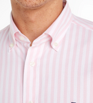 TOMMY HILFIGER Regular Fit Herren Hemd Business Hemd pink weiß