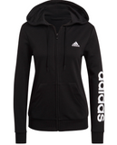 Adidas Essentials Logo Kapuzenjacke Damen Sportjacke Gym Jacket schwarz