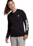 Adidas Essentials Logo Kapuzenjacke Damen Sportjacke Gym Jacket schwarz