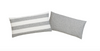 4x Otto Products Kissenhüllen (40 CM x 80 CM ) Bio Baumwolle grau weiß