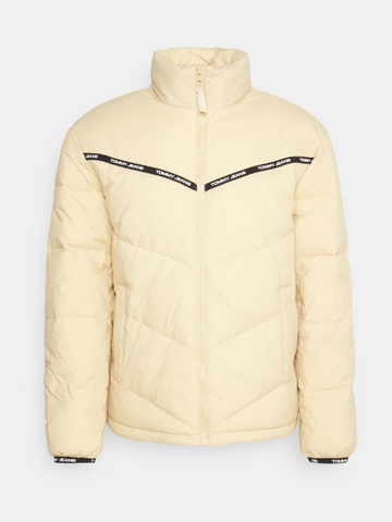 Tommy Jeans Winterjacke Herren Steppjacke creme