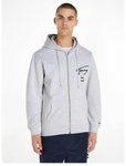 Tommy Jeans Kapuzenjacke Spray Paint Hoodie Zip Jacke Herren grau