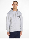 Tommy Jeans Kapuzenjacke Spray Paint Hoodie Zip Jacke Herren grau