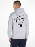 Tommy Jeans Kapuzenjacke Spray Paint Hoodie Zip Jacke Herren grau