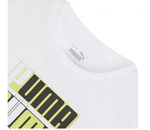 2x Puma Kinder T-Shirt Baumwoll Sommr Logo weiß