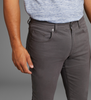 BRUNO BANANI 5-Pocket-Hose Chino Herren Business Hose grau