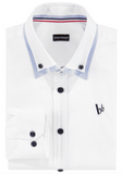 Bruno Banani Herren Business Hemd Button Down weiß