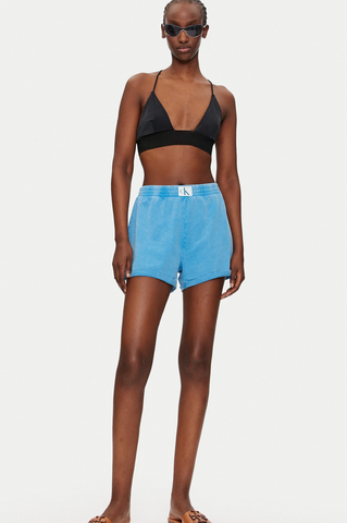 Calvin Klein Damen Shorts Swimwear Badeshorts Beach blau