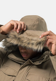 Jack Wolfskin Winterfrost Daunenparka Down Parka Winterjacke lang beige