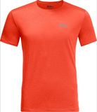 Jack Wolfskin Herren T-Shirts Funktionsshirt Sport Shirt orange