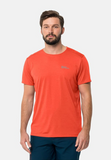 Jack Wolfskin Herren T-Shirts Funktionsshirt Sport Shirt orange
