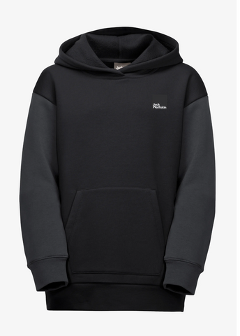 Jack Wolfskin Kinder Kapuzenpullover Hoodie Jungen schwarz