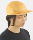 Salomon Logo 5 Panel Cap Mütze Sport gelb - Sportsgeiz