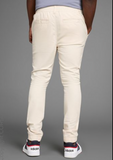 Delmao Herren Leinen Chino Sommer Hose sand - Sportsgeiz