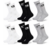 Quiksilver Sport Socken 12er Packung Unisex atmungsaktiv weiß grau schwarz