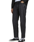 JACK & JONES Regular Jeans 'JJIChris JJOriginal‘ Herren Loose Fit Jeans Black Denim