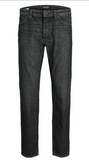 JACK & JONES Regular Jeans 'JJIChris JJOriginal‘ Herren Loose Fit Jeans Black Denim