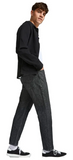 JACK & JONES Regular Jeans 'JJIChris JJOriginal‘ Herren Loose Fit Jeans Black Denim