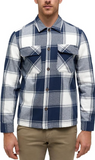 MUSTANG Herren Style Dayton Hemd Karo Baumwolle Yellow Stone Style blau