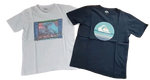Quiksilver 2er Pack T-Shirt Baumwolle Kinder Jungen weiß dunkelblau