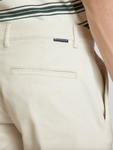 Tom Tailor Herren Sommer Bermuda Chino Shorts Slim Fit kurze Hose creme