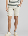 Tom Tailor Herren Sommer Bermuda Chino Shorts Slim Fit kurze Hose creme