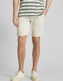 Tom Tailor Herren Sommer Bermuda Chino Shorts Slim Fit kurze Hose creme