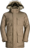 Jack Wolfskin Winterfrost Daunenparka Down Parka Winterjacke lang beige
