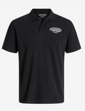 Jack & Jones Poloshirts 3er Packung Baumwolle Logoprint navy, weiß und schwarz - Sportsgeiz