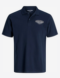 Jack & Jones Poloshirts 3er Packung Baumwolle Logoprint navy, weiß und schwarz - Sportsgeiz
