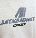 Jack & Jones Herren Grik Sweatshirt mit rundem Ausschnitt weißmeliert - Sportsgeiz