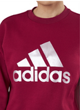 Adidas Sweatshirt Damen Sport  Sweater Fitness Gym W UFORU SWT rot - Sportsgeiz