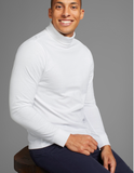 Bruno Banani Herren Rollkragen Langarmshirt Rollkragenshirt Longsleeve weiß