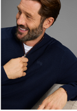 Man’s World Herren Troyer Sweatshirt Pullover marine