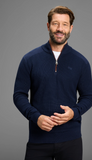 Man’s World Herren Troyer Sweatshirt Pullover marine