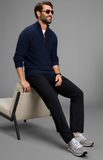 Man’s World Herren Troyer Sweatshirt Pullover marine