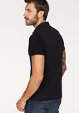 Bruno Banani Poloshirt Kurzarm T-Shirt Polokragen Slim schwarz