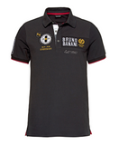 Bruno Banani Poloshirt Kurzarm T-Shirt Polokragen Slim schwarz