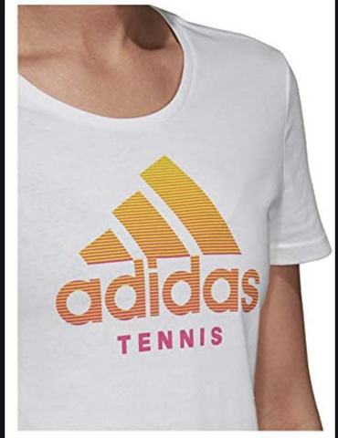 Adidas Damen Tennis Training T-Shirt weiss - Sportsgeiz