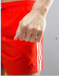 adidas 3 Streifen Badeshorts Herren Schwimmhose BJ8814 rot - Sportsgeiz