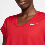 Nike Damen T-Shirt Tee Dri-Fit Court Dry Fitness rot - Sportsgeiz