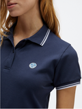 North Sails Damen Poloshirt Classic Logo T-Shirt Polo blau - Sportsgeiz